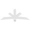 Ekena Millwork Alberta Architectural Grade PVC Gable Bracket, 84"W x 31 1/2"H x 6"D x 6"F, 9/12 Pitch GBP084X32X0606ALB00 - alternate 3
